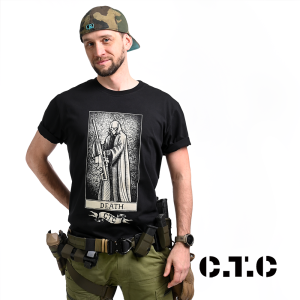 Koszulka męska C.T.C. "ŚMIERĆ" czarna