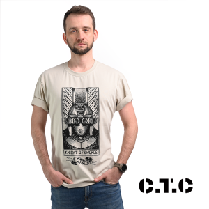 Koszulka męska C.T.C. "HUSARZ" beż 