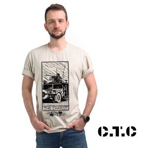 Koszulka męska C.T.C. "RYDWAN" beż  