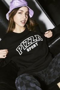 BLUZA PIZZA SPORT COLLEGE CZARNA
