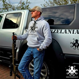 BLUZA  SZKOŁA STRZELANIA SZARA (przedsprzedaż)  